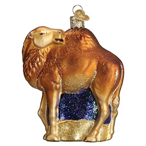 Desert Camel Glass Blown Hanging Christmas Ornament