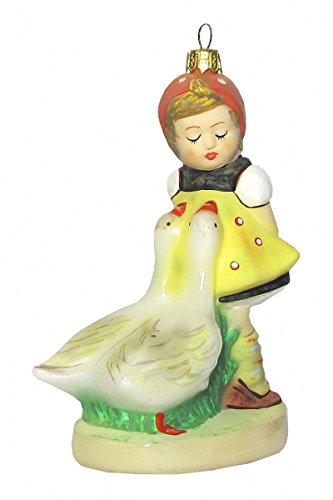 Hummel figurine Christmas ornament Goose Girl, original MI Hummel Collection, gift-boxed