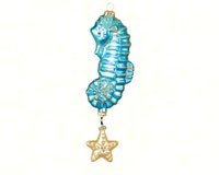 Cobane Studio LLC COBANEC104 Twinkle Seahorse Blue Ornament