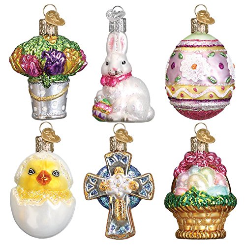 Old World Christmas Mini Easter Set Glass Blown Ornaments