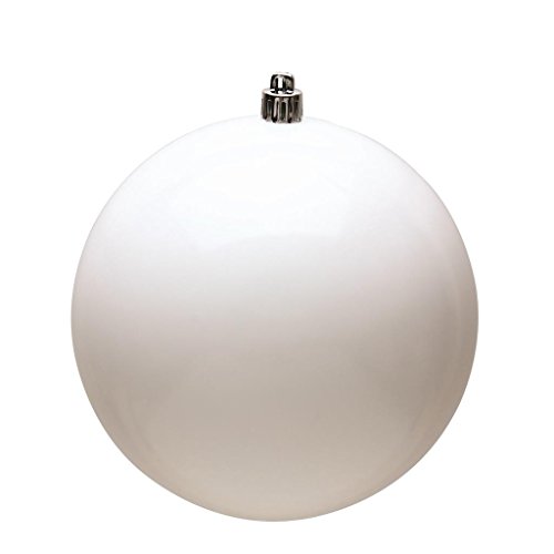 Vickerman 489789 – 2.4″ White Shiny Ball Christmas Tree Ornament (60 pack) (N596011S)