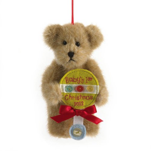 Enesco Boyds Plush 5-Inch Holiday Thinking of You Ornament, Baby ‘s 1st Christmas