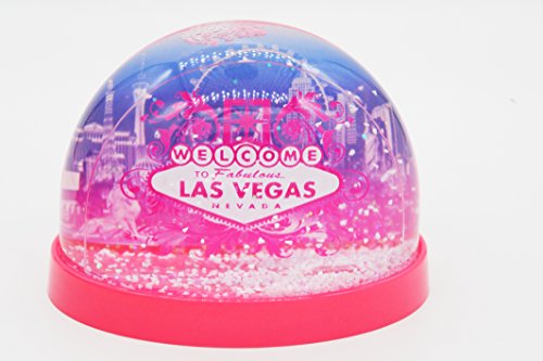 Las Vegas SnowGlobe Approx 4×3 Rainbow Skyline Pink 2 Panel 33271