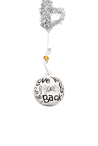 Glory Haus Love You to the Moon Pink Ball Ornament, Multicolor