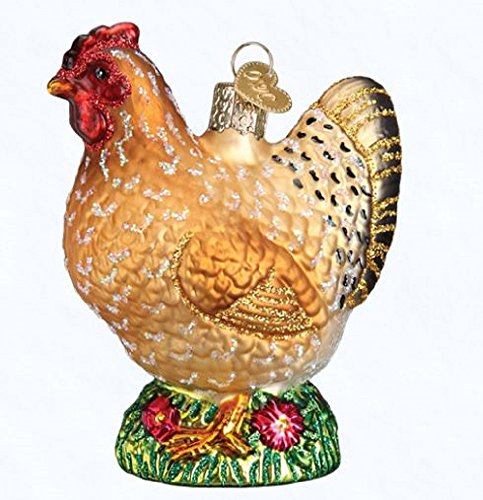 Old World Christmas Glass Blown Spring Chicken Ornament