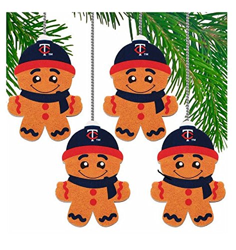 Minnesota Twins Gingerbread Ornament Set
