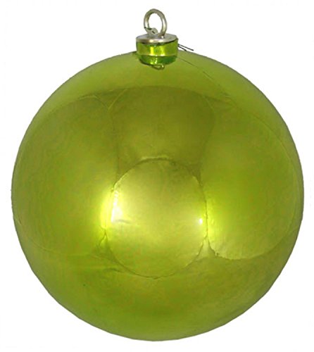 Vickerman Shiny Green Kiwi Commercial Shatterproof Christmas Ball Ornament 12″ (300MM)