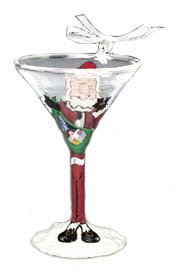 Lolita Naughty Santa Mini-Tini Ornament Retired – Beverage Vino Bar ORN2-5575Q