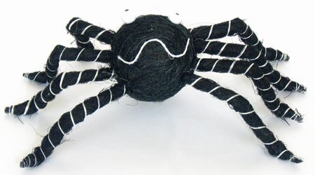 11″ Dangling Spider – Black