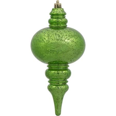 Vickerman M155613 Lime Shiny Mercury Finial Ornament – 7 in. – 3 per Box