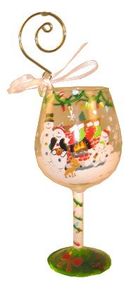Lolita “No Place Like Home” Mini-Wine Glass Christmas Ornament