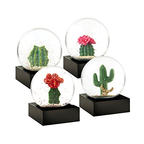 CoolSnowGlobes Cactus Mini Set of Four Snow Globes