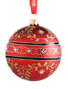 Waterford Majestic Scroll Ball 155316 Christmas Ornament