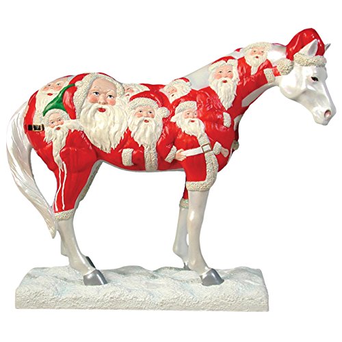 Painted Ponies retired BIG RED 2.5″ hand-painted Santa Claus Christmas horse ornament
