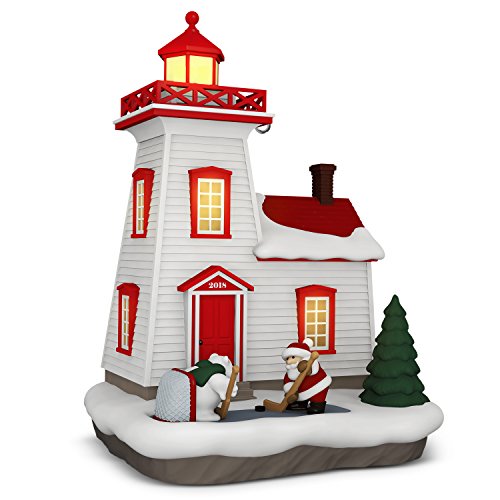 Hallmark Keepsake Christmas Ornament 2018 Year Dated, Holiday Lighthouse With Light
