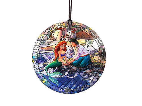 Trend Setters Disney Little Mermaid Stained Glass Style StarFire Prints Hanging Glass