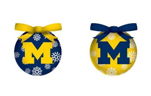 Michigan Wolverines LED Box Set Ornaments