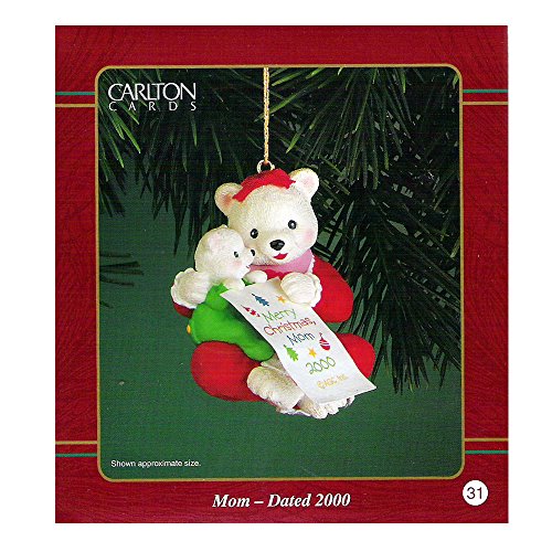 Carlton Cards Heirloom “Mom” Ornament Dated 2000 #CXOR-034C
