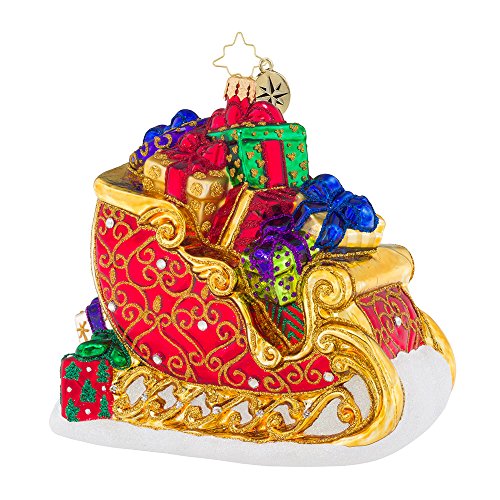Christopher Radko Sleighful of Love Sleighs Christmas Ornament