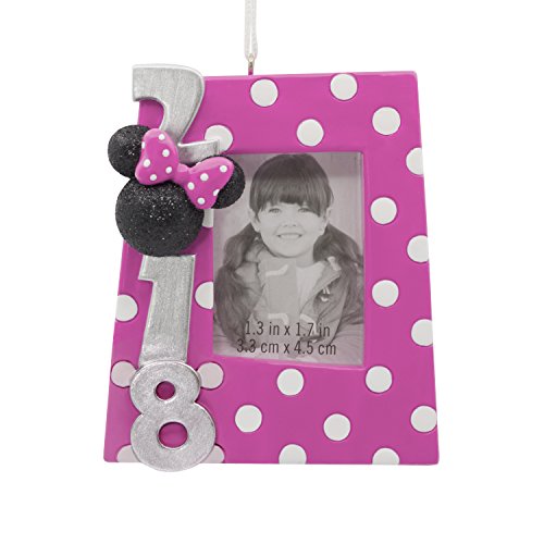 Hallmark Christmas Ornament 2018 Year Dated, Disney Minnie Mouse Picture Frame, Photo Frame
