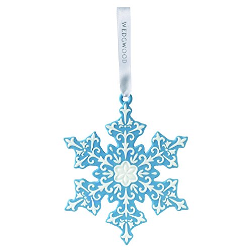 Wedgwood Ornament Snowflake Blue