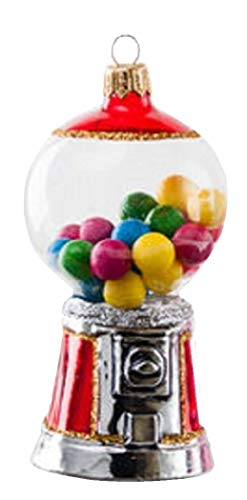 180 Degrees Blown Glass Hanging Ornament CG0100 4.75 Inches (Gumball Machine)
