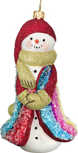 Glitterazzi Rockin’ Candy Snowman Ornament