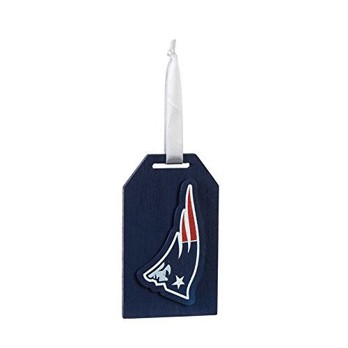 Team Sports America New England Patriots Team Logo Gift Tag Ornament, Set of 2