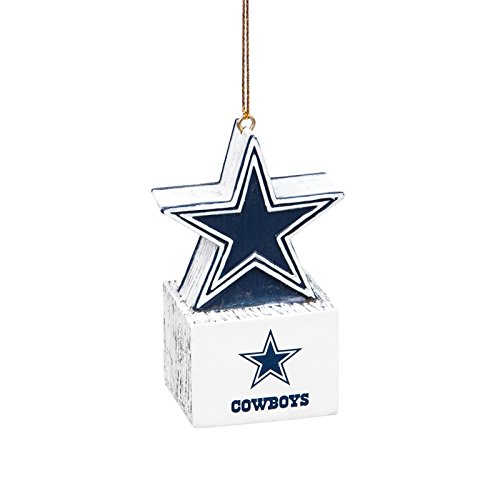 Team Sports America Tiki Totem Mascont Ornament Bundles, Set of 2/4 (Dallas Cowboys Star, Qty 2)