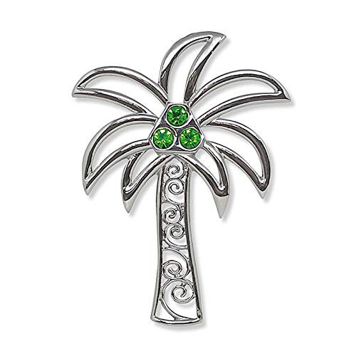 Island Heritage Jewel Metal Hawaiian Christmas Ornament – Palm Tree