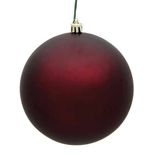 Vickerman 490396 – 3″ Burgundy Matte Finish Ball Christmas Tree Ornament (32 pack) (N596865M)