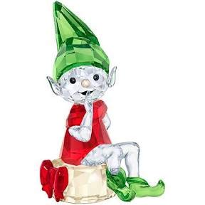Swarovski Santa’s Elf, red, Green and Clear Crystal