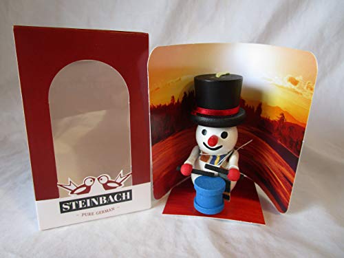 Steinbach Gm Bh Christmas Decorations,Gifts and Ornaments Handmade in Germany Wooden 3 1/2″ Drummer Snowman