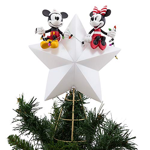 Disney Mickey and Minnie Mouse Light-Up Holiday Tree Topper