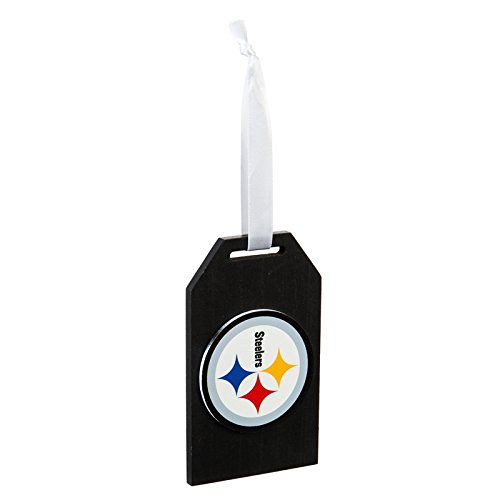 Team Sports America Pittsburgh Steelers Team Logo Gift Tag Ornament, Set of 4