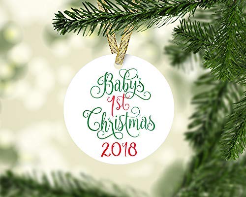 Anti Arty Baby’s First Christmas Ornament 2018, 1st for Baby Boys and Baby Girls