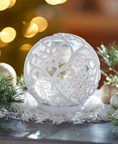 The Lakeside Collection Oversized Color-Changing Waterball- Snowflake