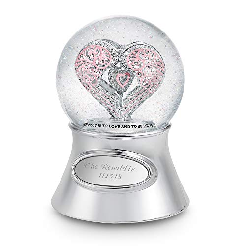 Things Remembered Personalized Say It with Love Musical Snow Globe with Engraving Included