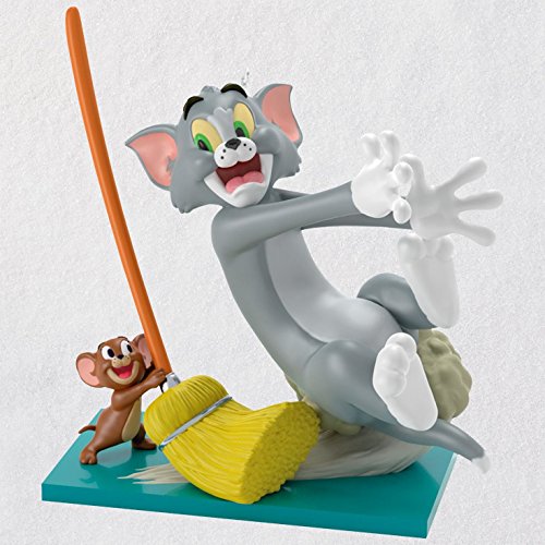 Hallmark Keepsake Christmas Ornament 2018 Year Dated, Tom and Jerry Mouse Cleaning