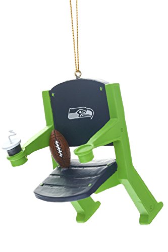 Team Sports America Seattle Seahawks Stadium Chair Ornament, Set of 2