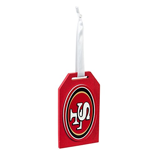 Team Sports America San Francisco 49ers Team Logo Gift Tag Ornament, Set of 2