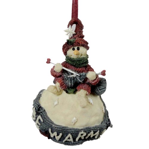 Boyds Bears Resin Ingrid Be Warm Snowball Ornament Winter Snowman – Resin 4.50 IN