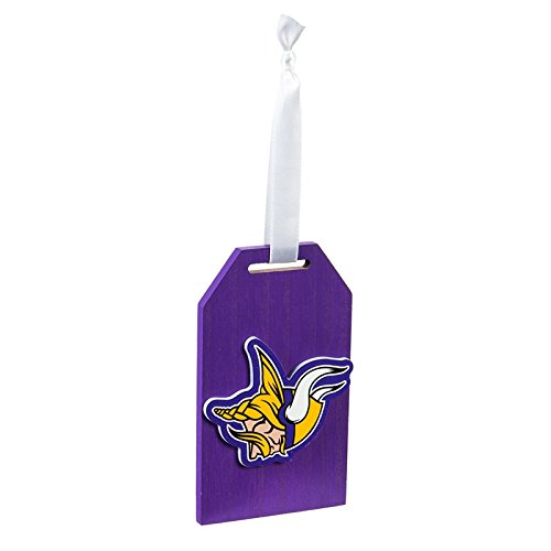 Team Sports America Minnesota Vikings Team Logo Gift Tag Ornament, Set of 4