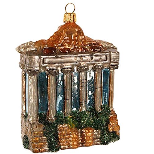 Pinnacle Peak Trading Company Ruins of Roman Forum Polish Glass Christmas Ornament Ancient Rome Italy Travel