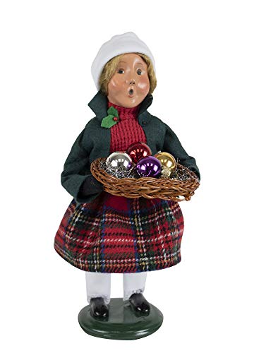 Byers’ Choice Glass Ornament Girl Caroler Figurine from The Christmas Market Collection #4473D (New 2019)