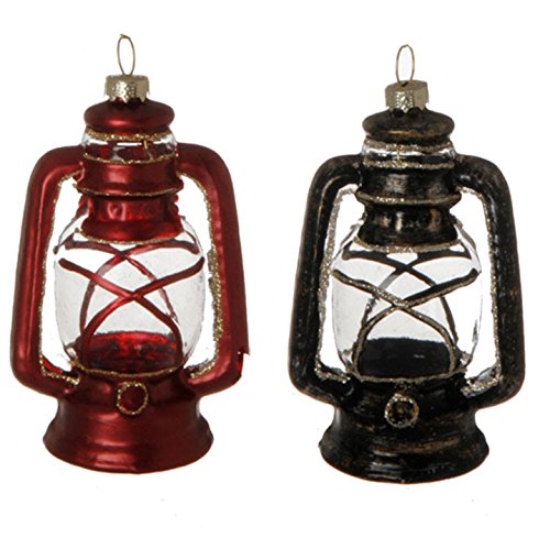 RAZ Imports, Vintage Lantern Ornaments, 2 Assorted, 5 Inches Each