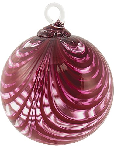 Glass Eye Studio Ruby Nouveau Blossom Ornament