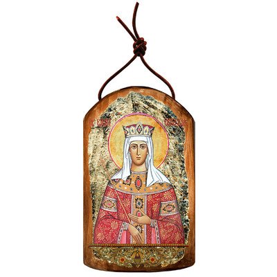 G. Debrekht Saint Elena Icon Wooden Ornament