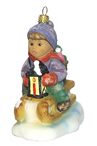 Hummel Manufaktur Hummel Figurine Christmas Ornament Ride into Christmas, Original MI Hummel Collection, Gift-Boxed