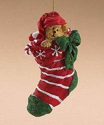 Elf in Stocking 4″ Boyds Ornament